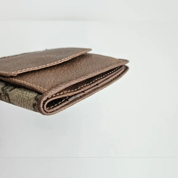 Gucci GG Supreme Coated Canvas & Leather Bifold Mens Wallet